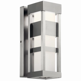 Ryler LED Outdoor Wall Mount Brushed AluminumOutdoor wall sconces with motion sensor