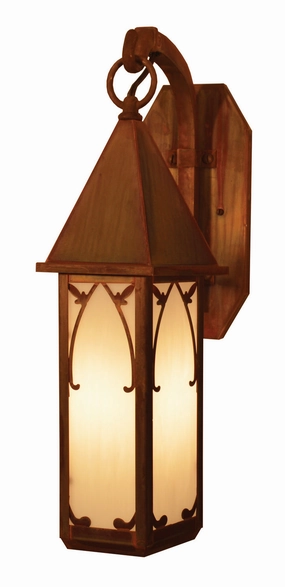 Saint George One Light Wall Mount Raw CopperOutdoor wall sconces with motion sensor