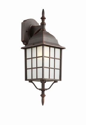 San Gabriel One Light Wall Lantern RustOutdoor wall sconces with motion sensor