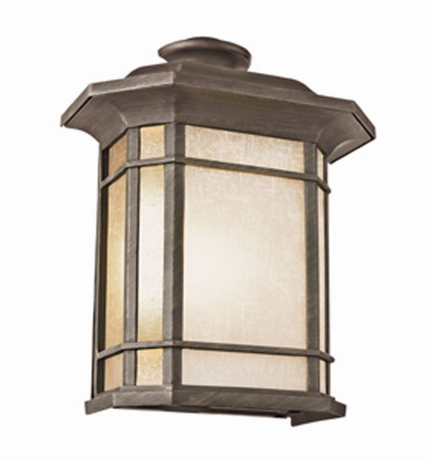 San Miguel Two Light Pocket Lantern RustOutdoor wall sconces with motion sensor