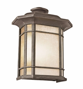 San Miguel Two Light Pocket Lantern RustOutdoor wall sconces with motion sensor