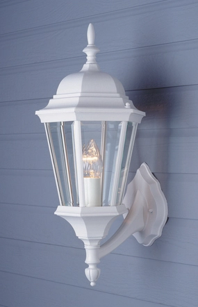 San Rafael One Light Wall Lantern WhiteOutdoor wall sconces with motion sensor