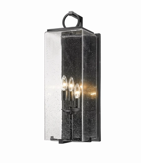 Sana Three Light Outdoor Wall Light BlackOutdoor wall sconces with motion sensor
