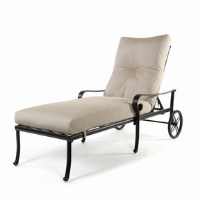 Santa Barbara Chaise Loungecast aluminum patio dining set