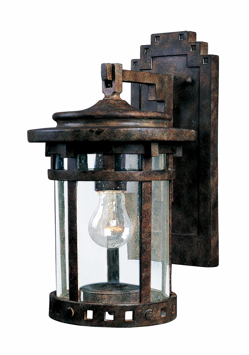 Santa Barbara DC One Light Outdoor Wall Lantern Sienna