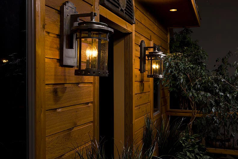 Santa Barbara VX One Light Outdoor Wall Lantern Sienna