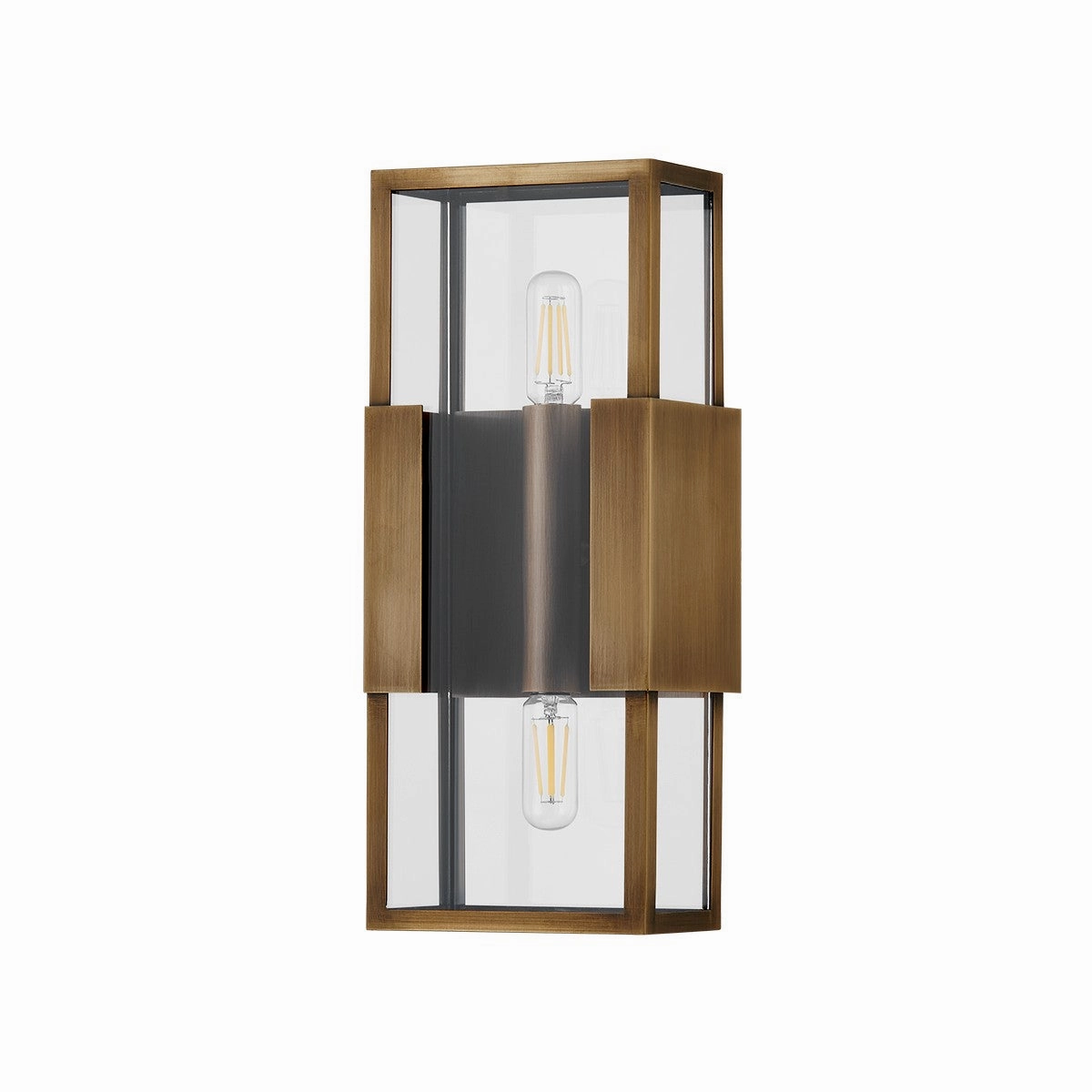 Santa Clara Two Light Outdoor Wall Sconce Patina BrassOutdoor wall sconces with motion sensor
