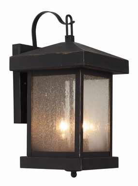 Santa Cruz Two Light Wall Lantern Weathered BronzeOutdoor wall sconces with motion sensor