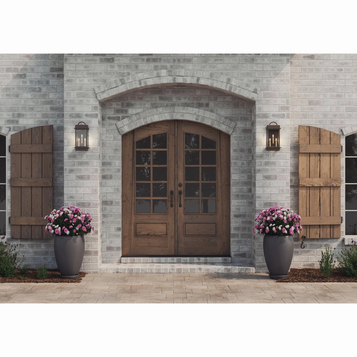 Santee Three Light Large Wall Lantern Antique Bronze