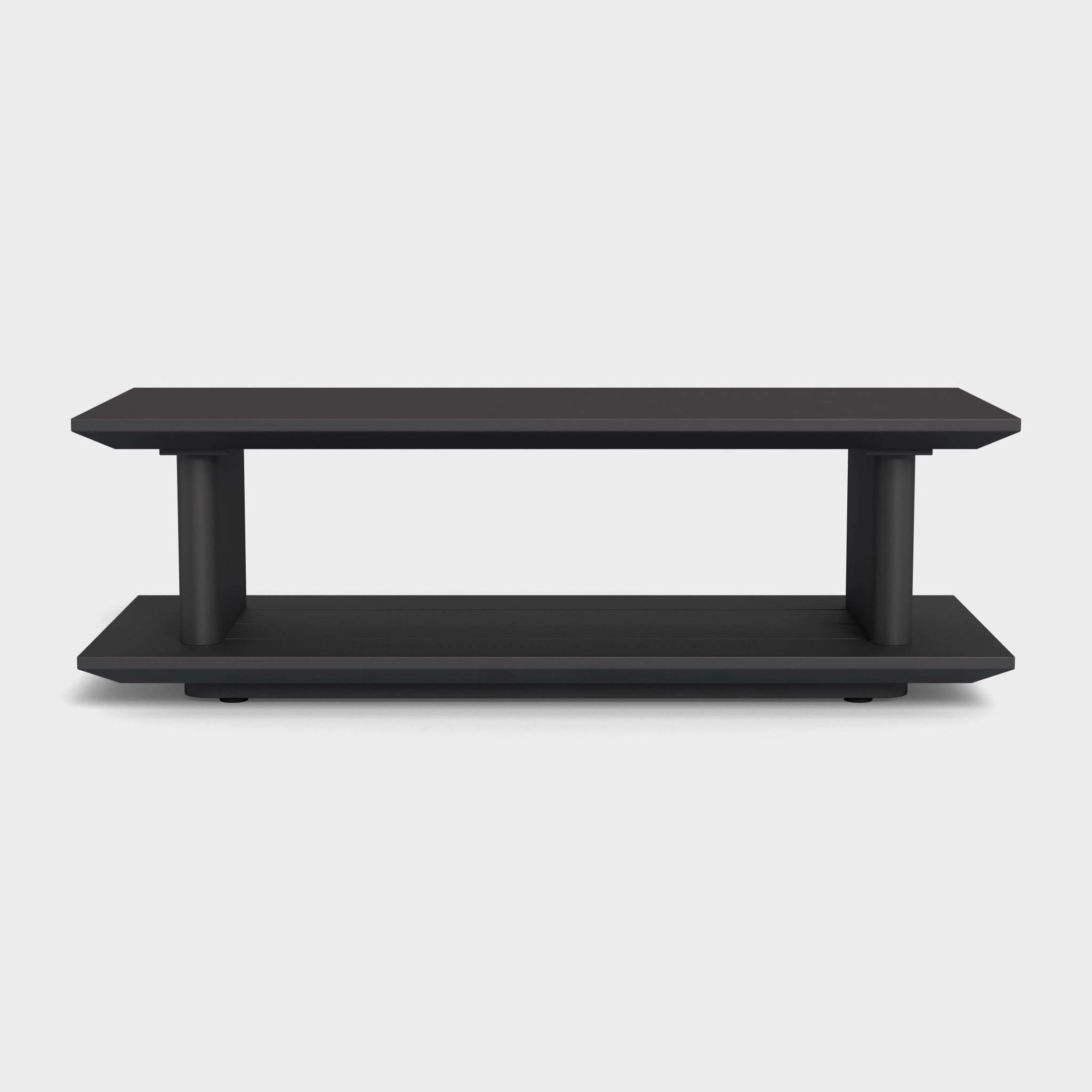 Santorini Outdoor Slatted Rectangle Side Table