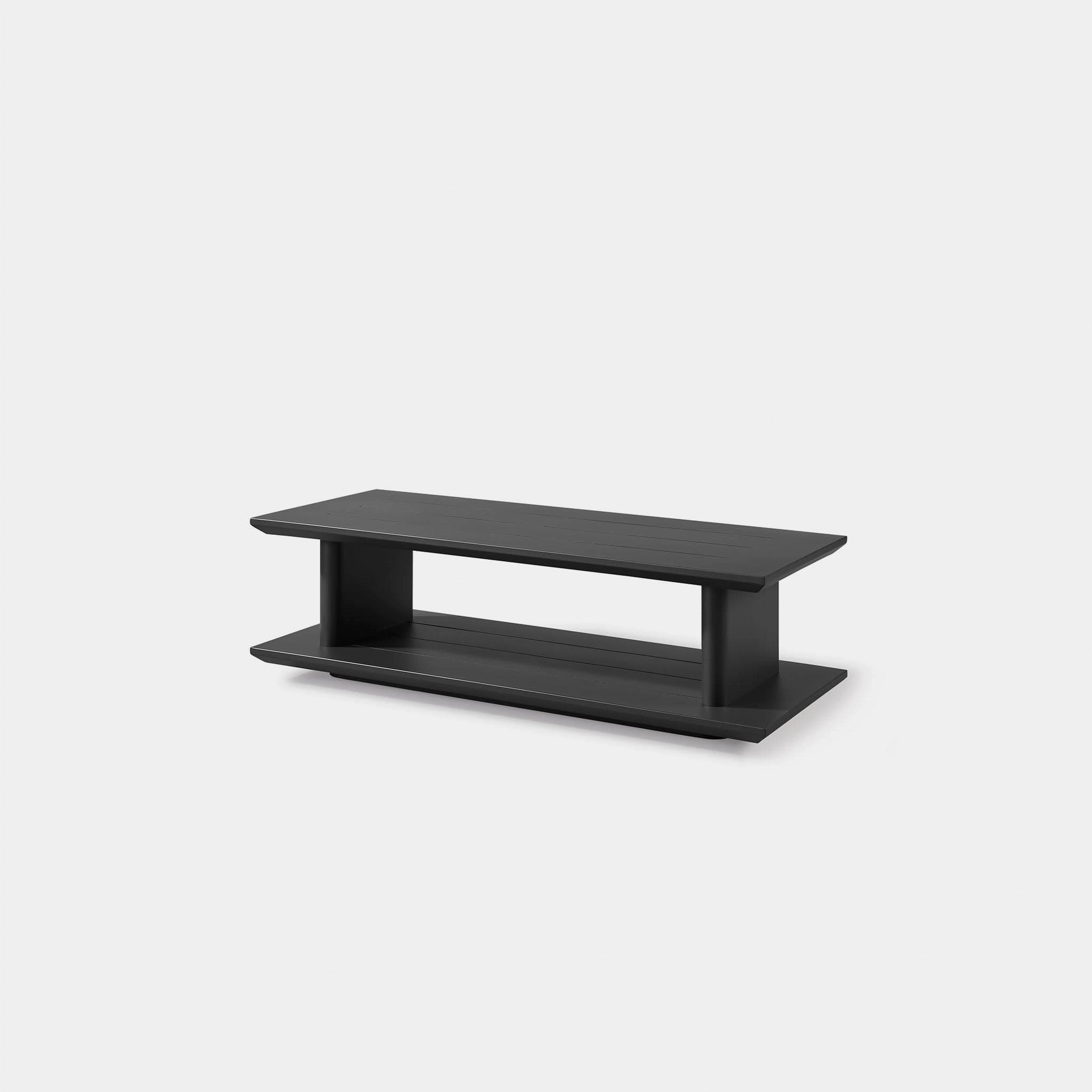 Santorini Outdoor Slatted Rectangle Side Table