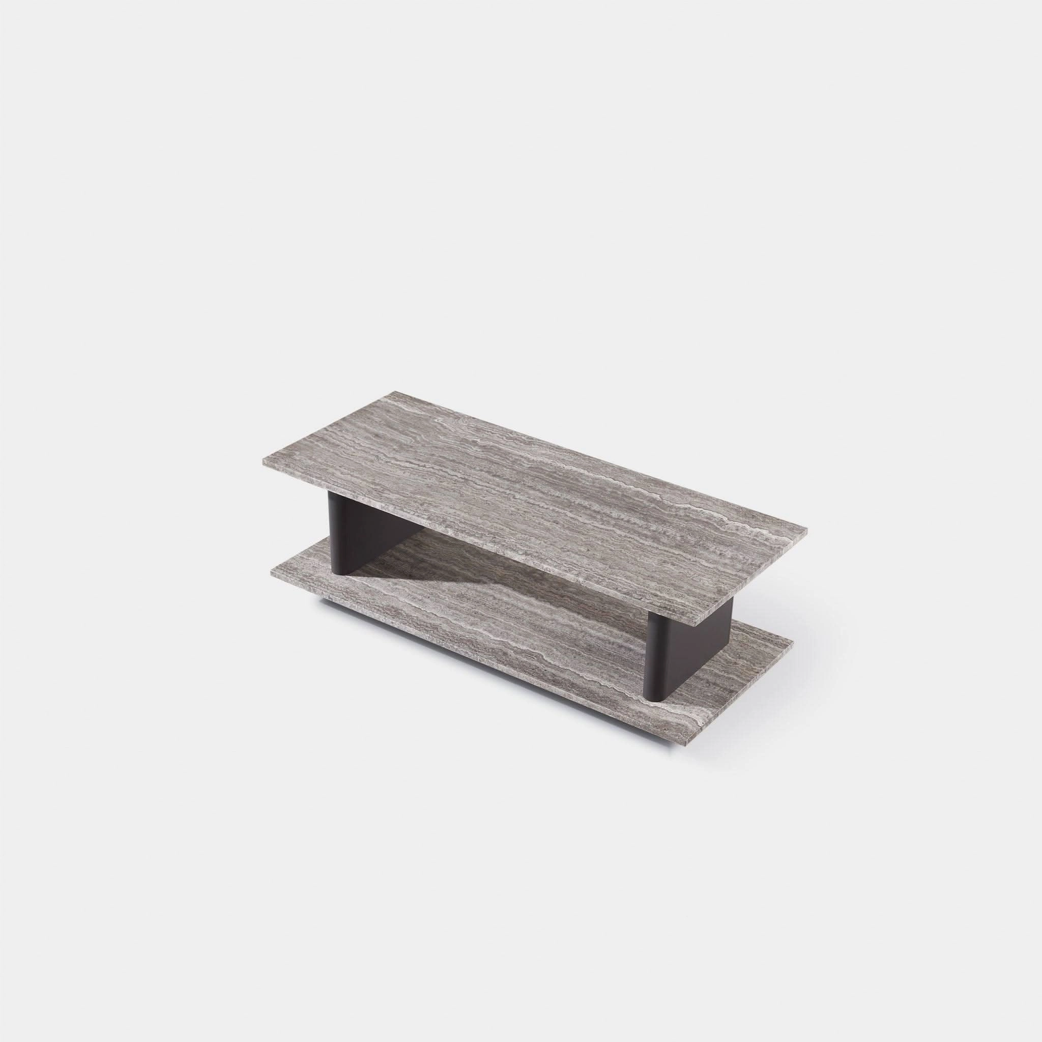 Santorini Outdoor Stone Rectangle Side Table