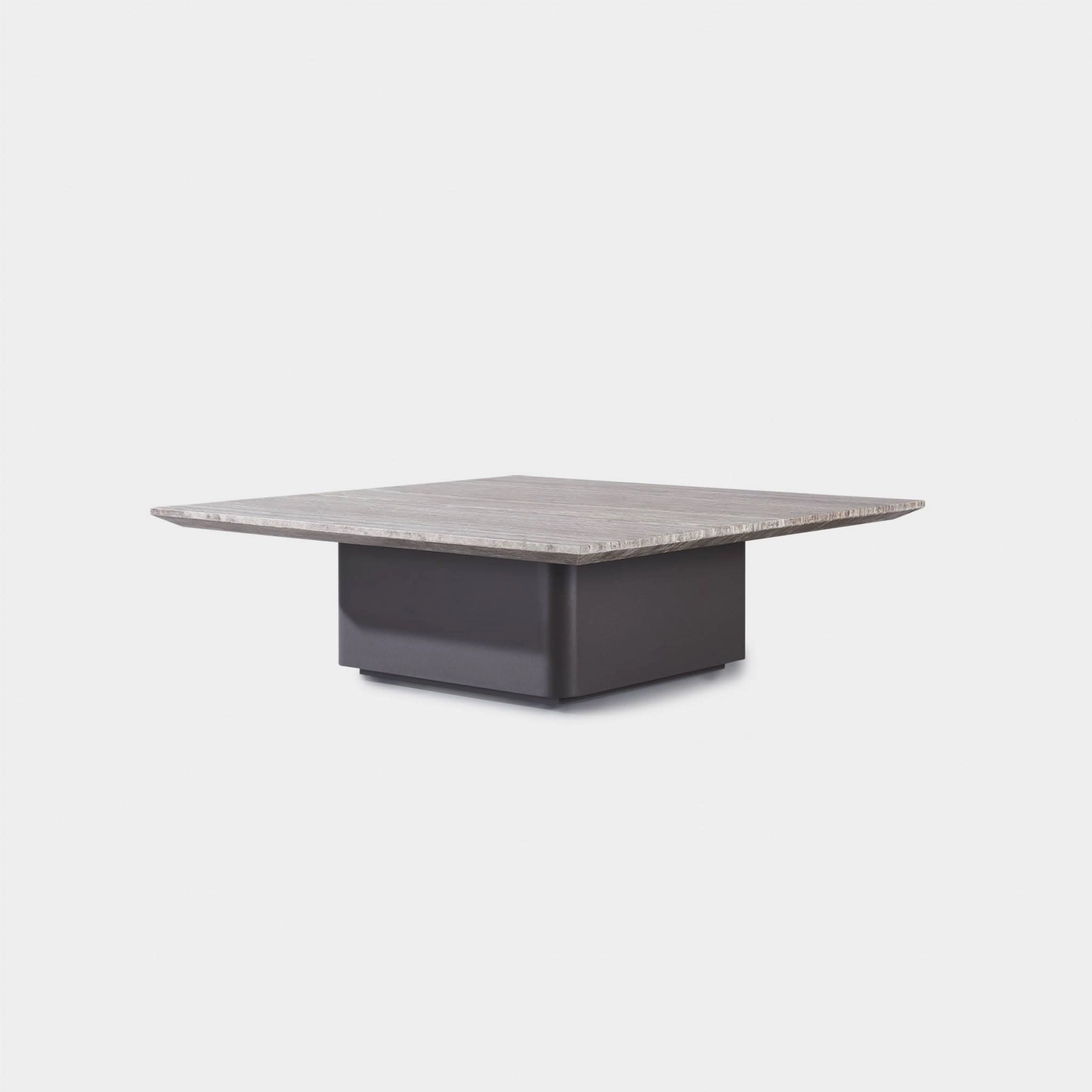 Santorini Outdoor Stone Square Side Table