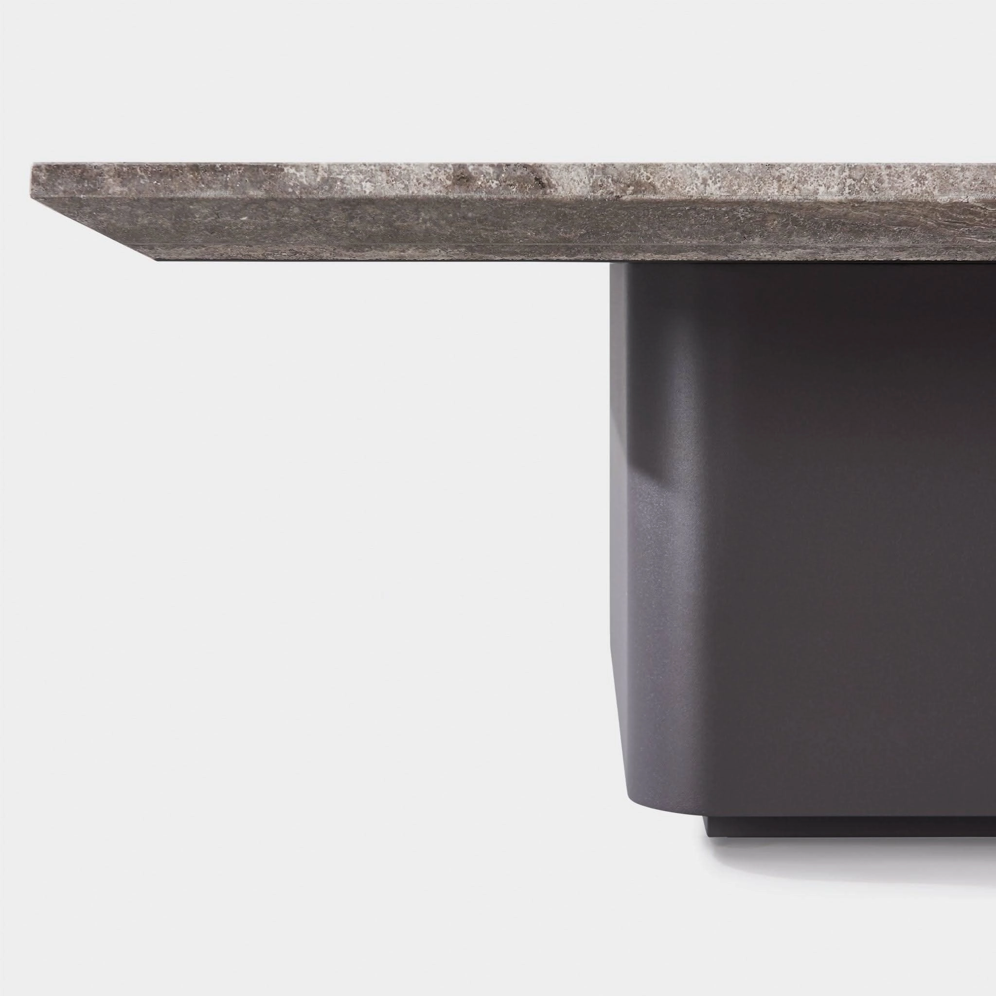 Santorini Outdoor Stone Square Side Table