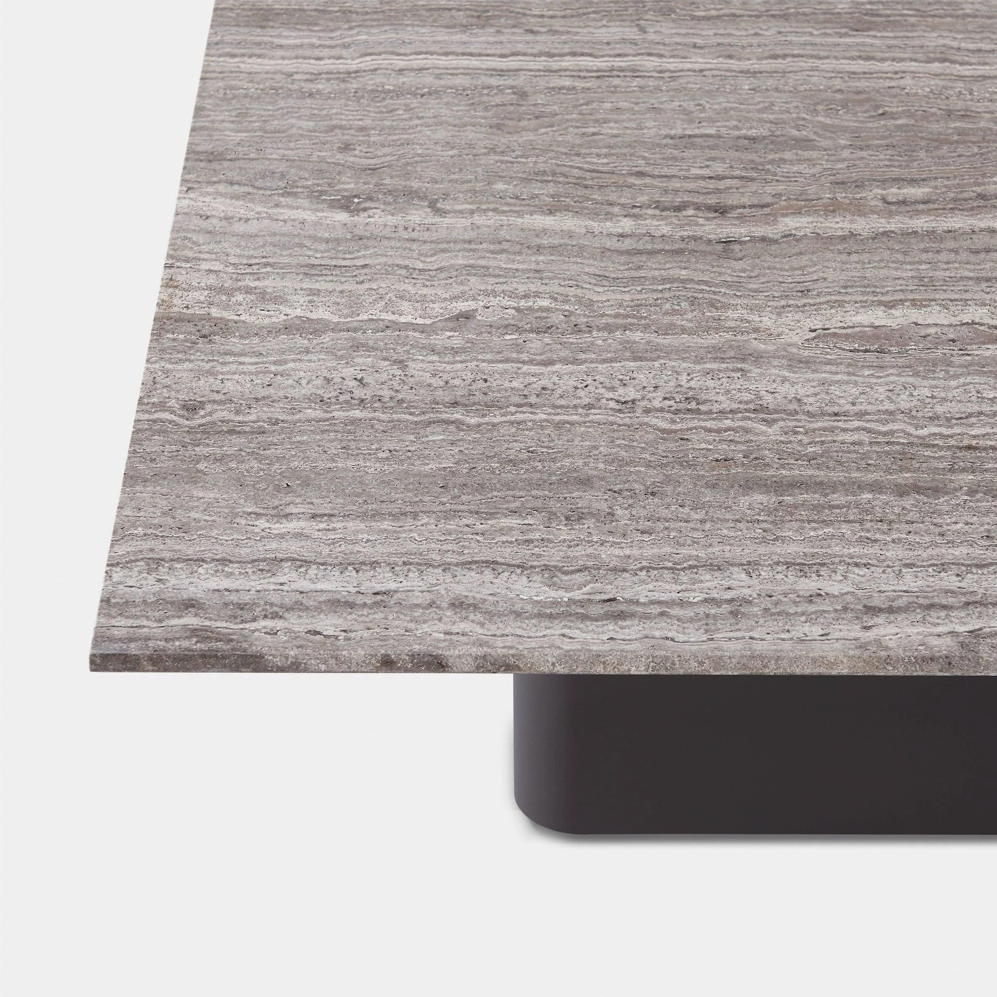 Santorini Outdoor Stone Square Side Table