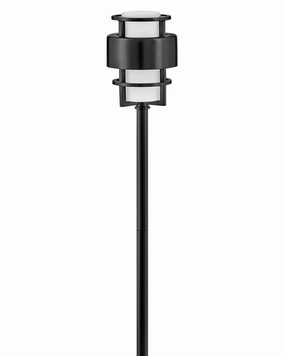 Saturn LED Path Light Satin BlackDecorative outdoor post lights