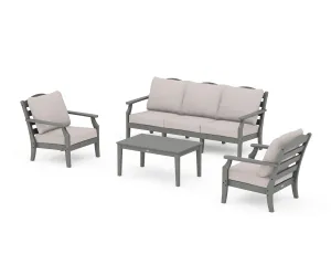 Savannah 4-Piece Deep Seating Set with Sofaoutdoor patio dining furniture set