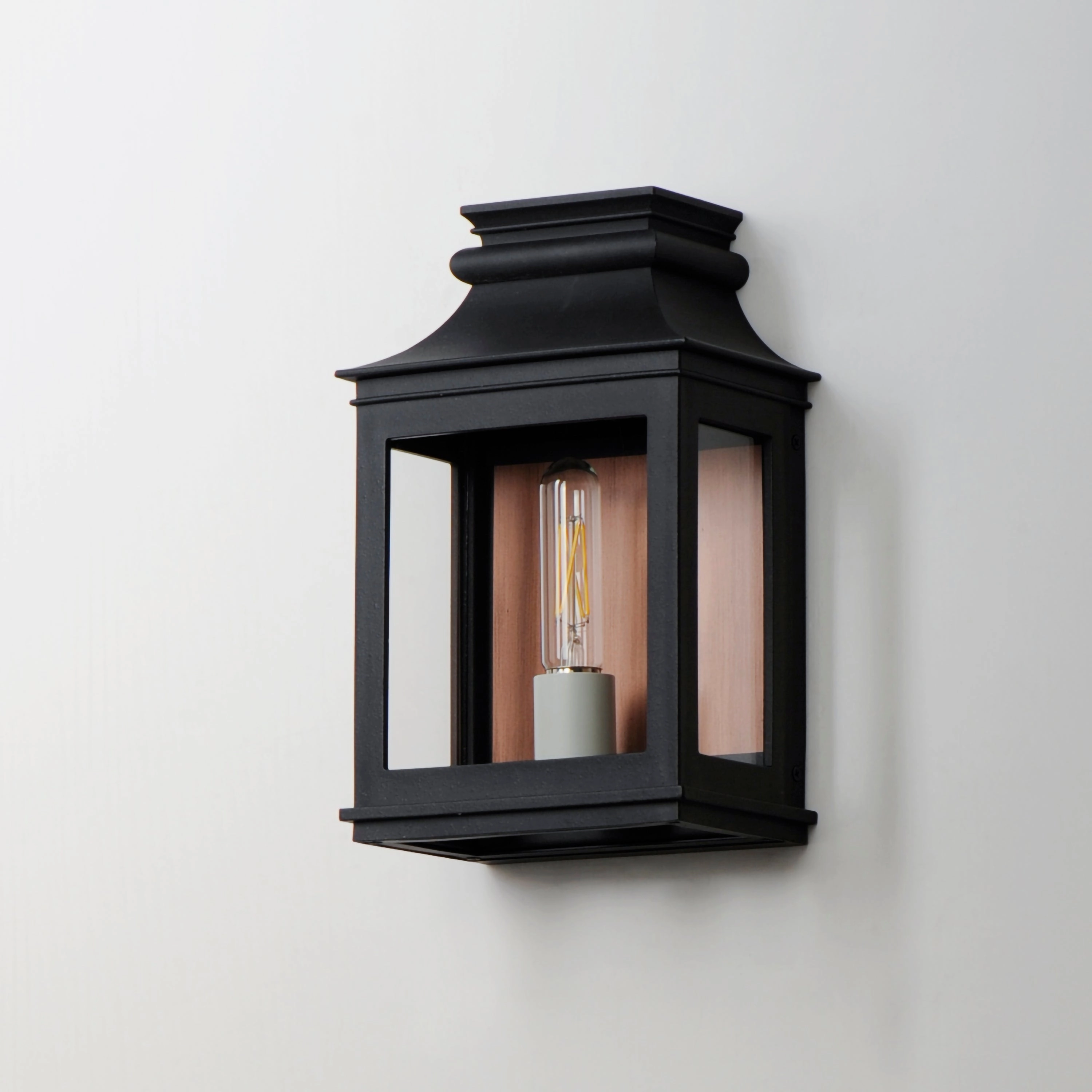 Savannah VX One Light Outdoor Wall Sconce Antique Copper / Black Oxide