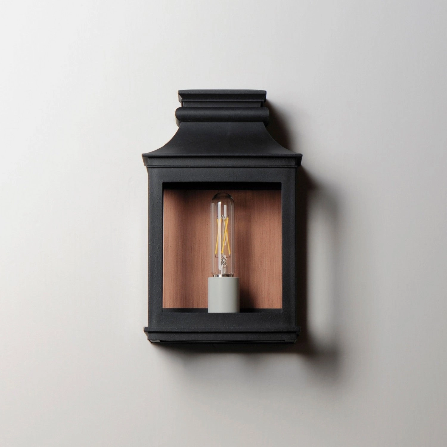 Savannah VX One Light Outdoor Wall Sconce Antique Copper / Black Oxide