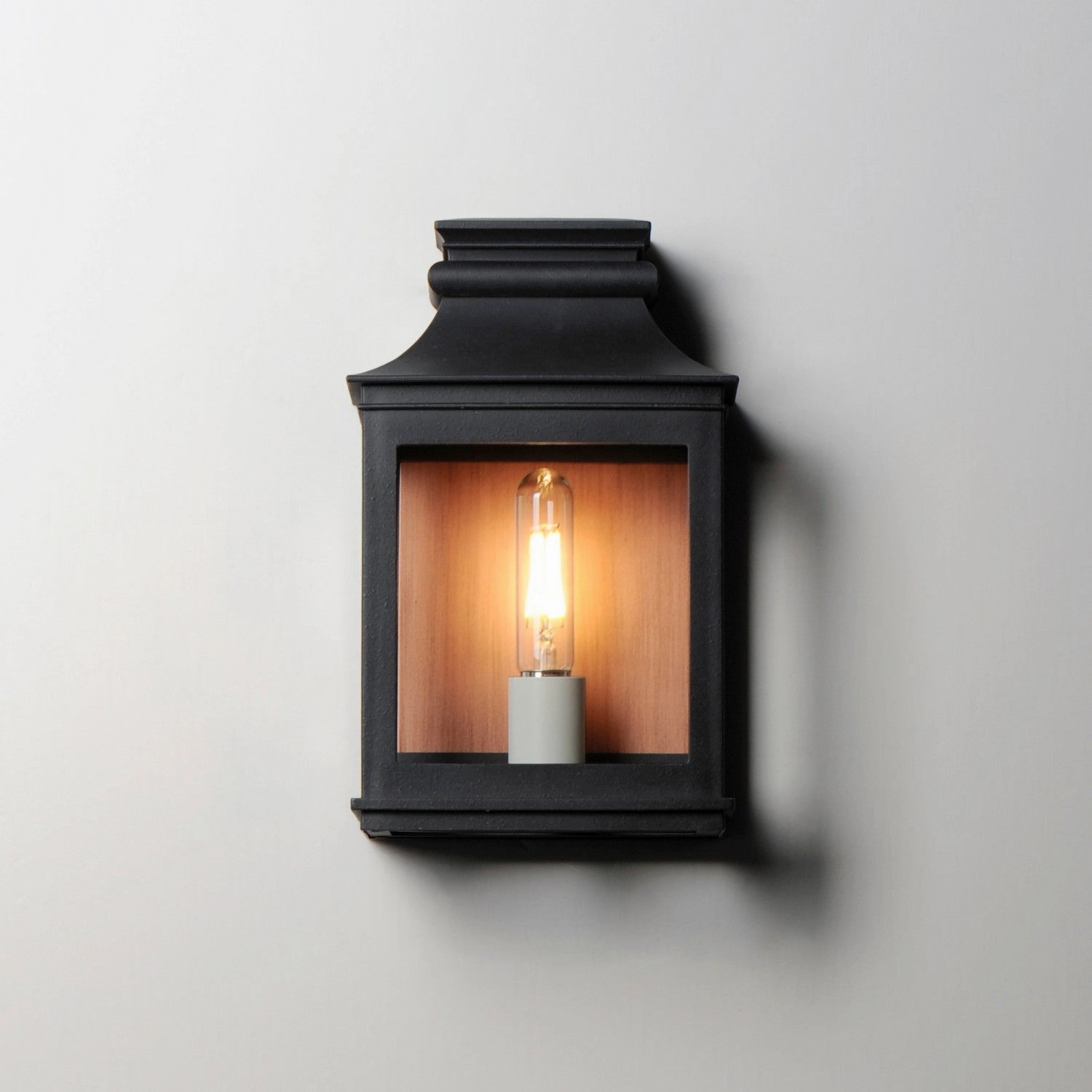 Savannah VX One Light Outdoor Wall Sconce Antique Copper / Black Oxide