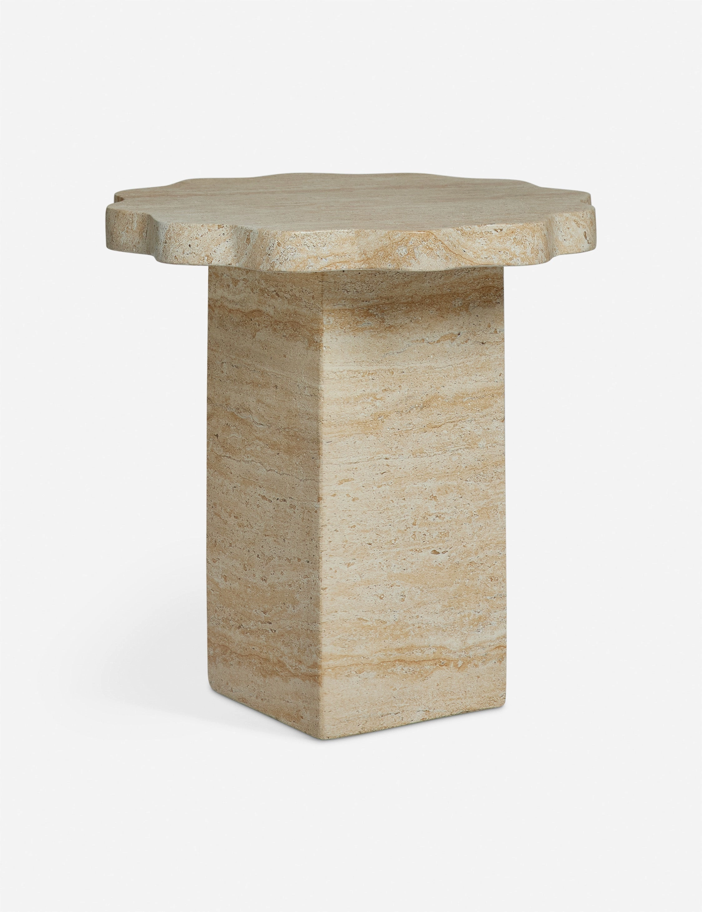Scalloped Indoor / Outdoor Side Table by Sarah Sherman Samueloutdoor patio furniture set