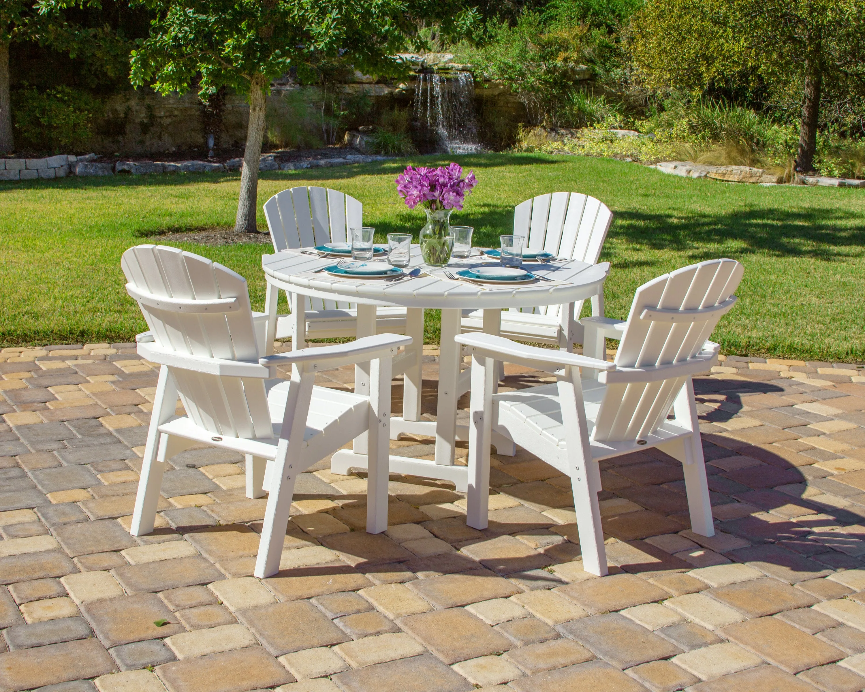 Seashell Upright Adirondack Chair