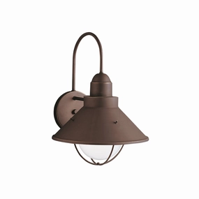 Seaside One Light Outdoor Wall Mount Olde BronzeOutdoor wall sconces with motion sensor