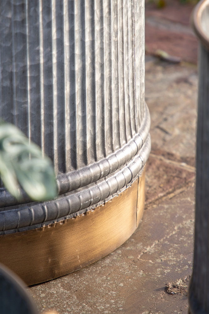 Set of 3 Industrial Style Iron Planters