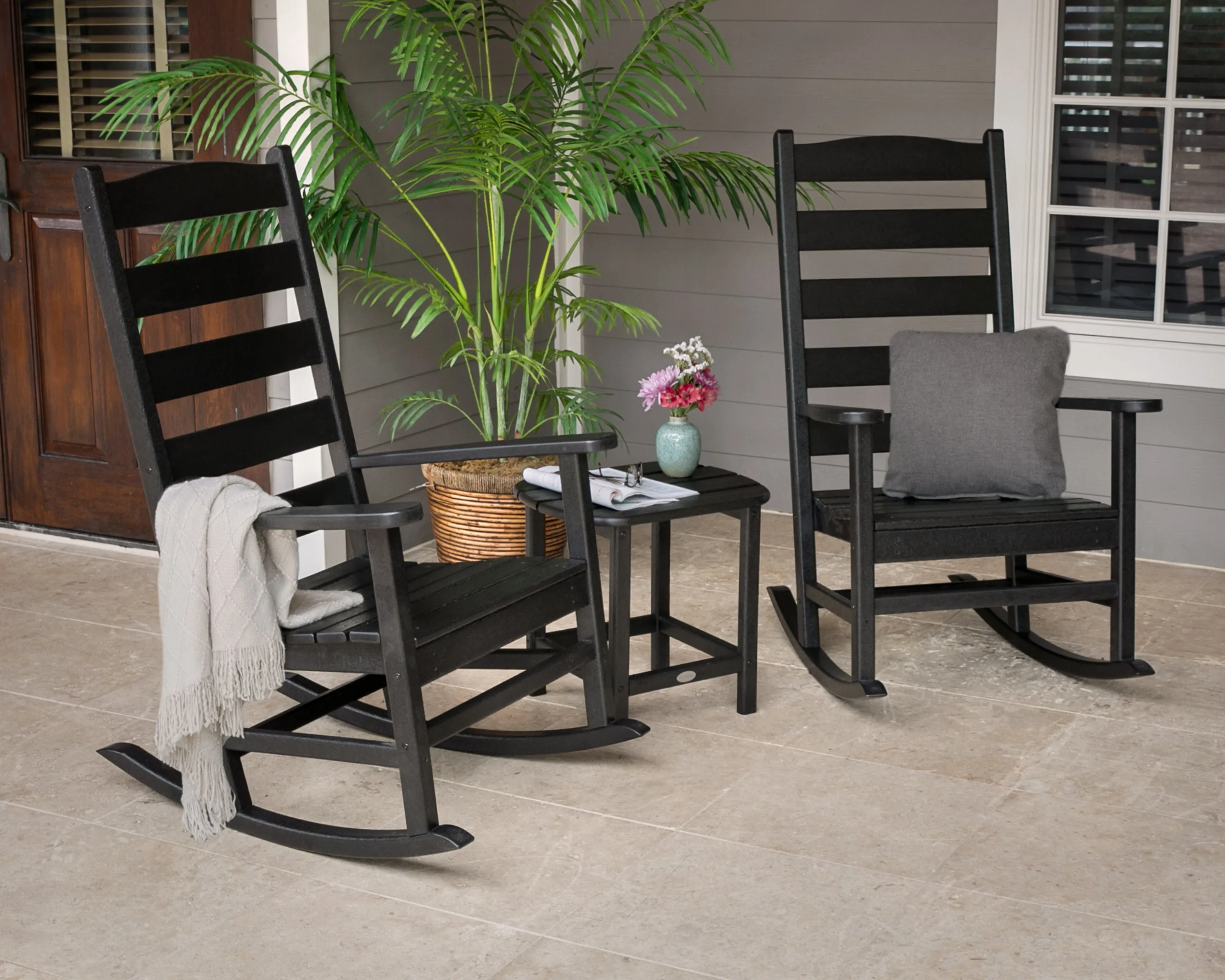 Shaker 3-Piece Porch Rocking Chair Set