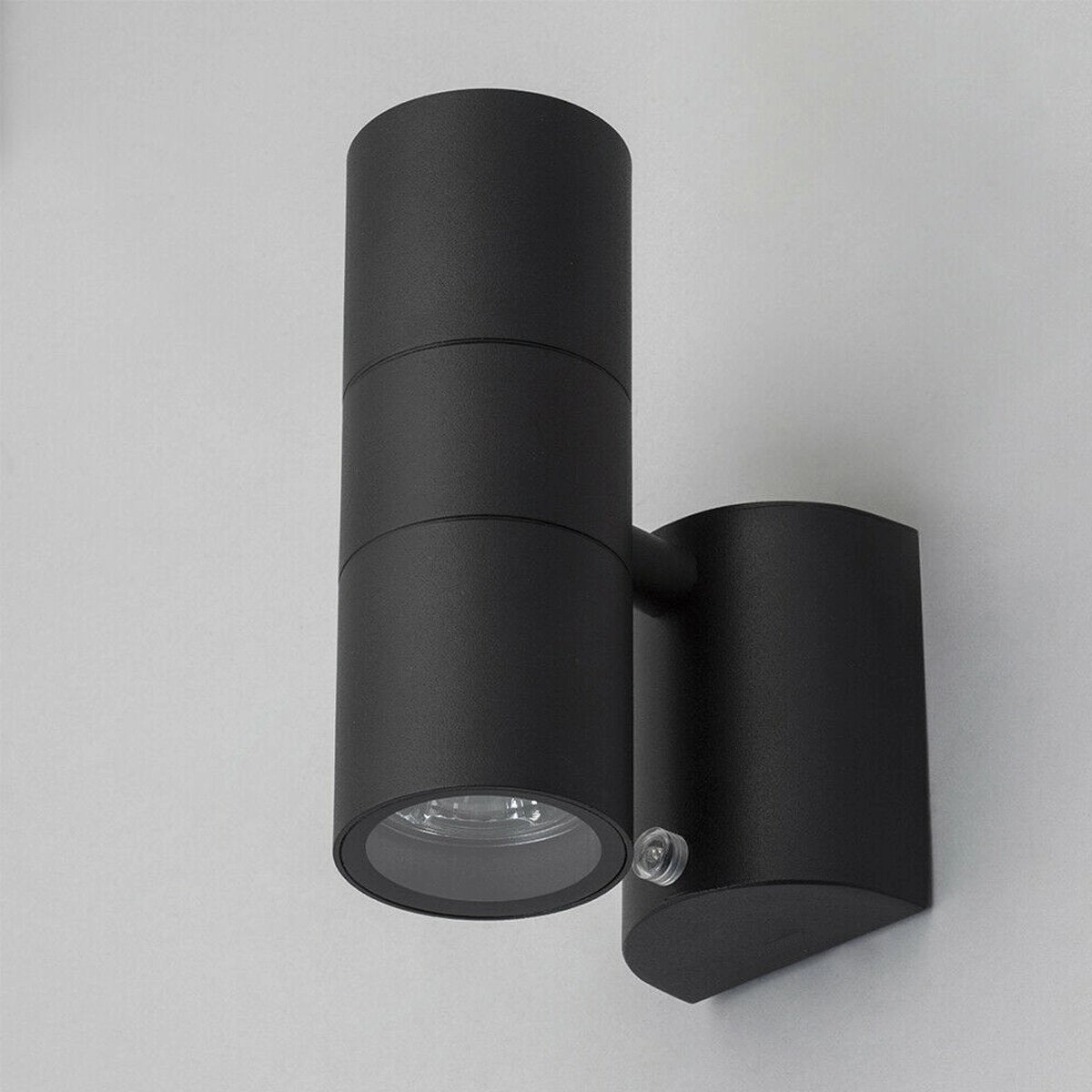 SHARON - CGC Black Dual Outdoor Wall Spotlight With Photocell Sensor