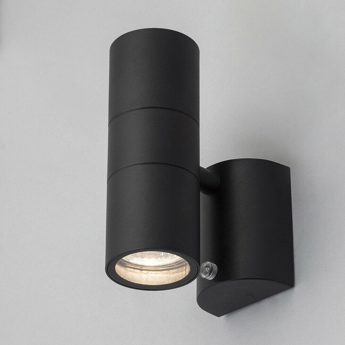 SHARON - CGC Black Dual Outdoor Wall Spotlight With Photocell SensorWeatherproof outdoor lighting