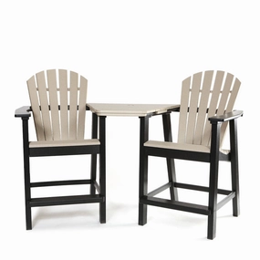 Shellback Balcony Stool SetHDPE eco-friendly polywood furniture set