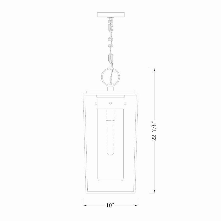 Sheridan 1-Light 10" Outdoor Pendant