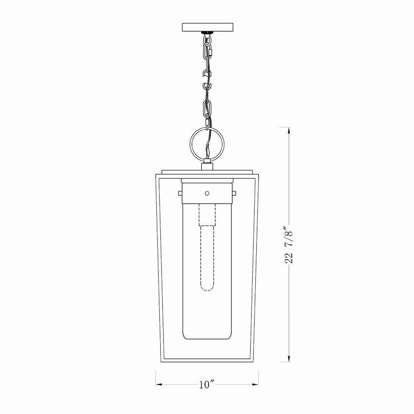 Sheridan 1-Light 10" Outdoor Pendant