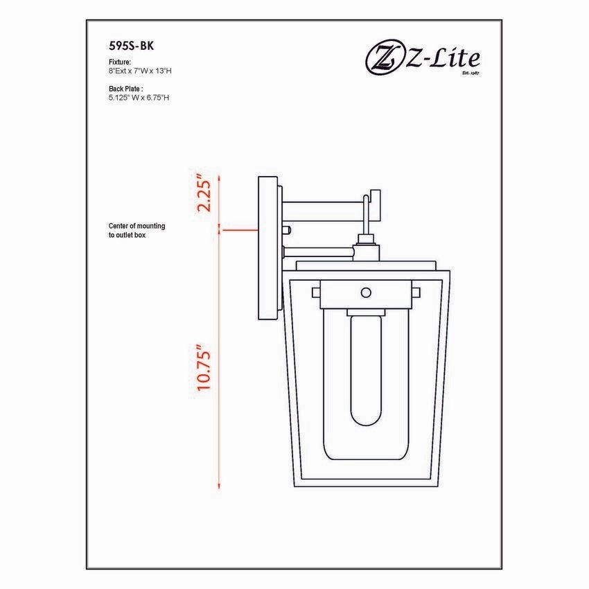 Sheridan 1-Light 13" Outdoor Wall Light