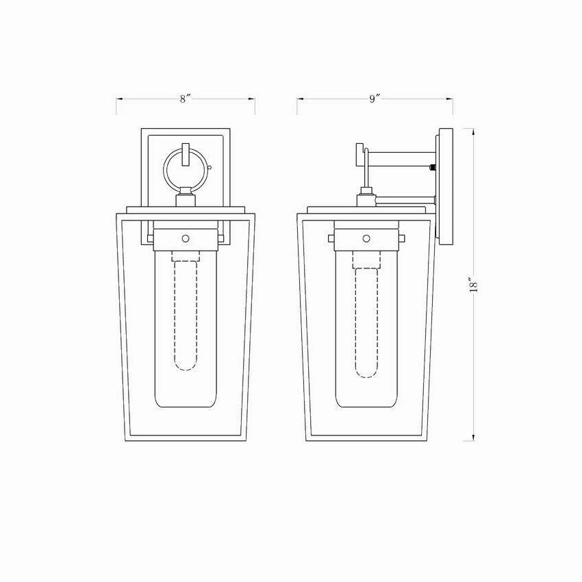 Sheridan 1-Light 18" Outdoor Wall Light