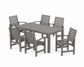 Signature 7-Piece Parsons Dining Setoutdoor patio furniture set