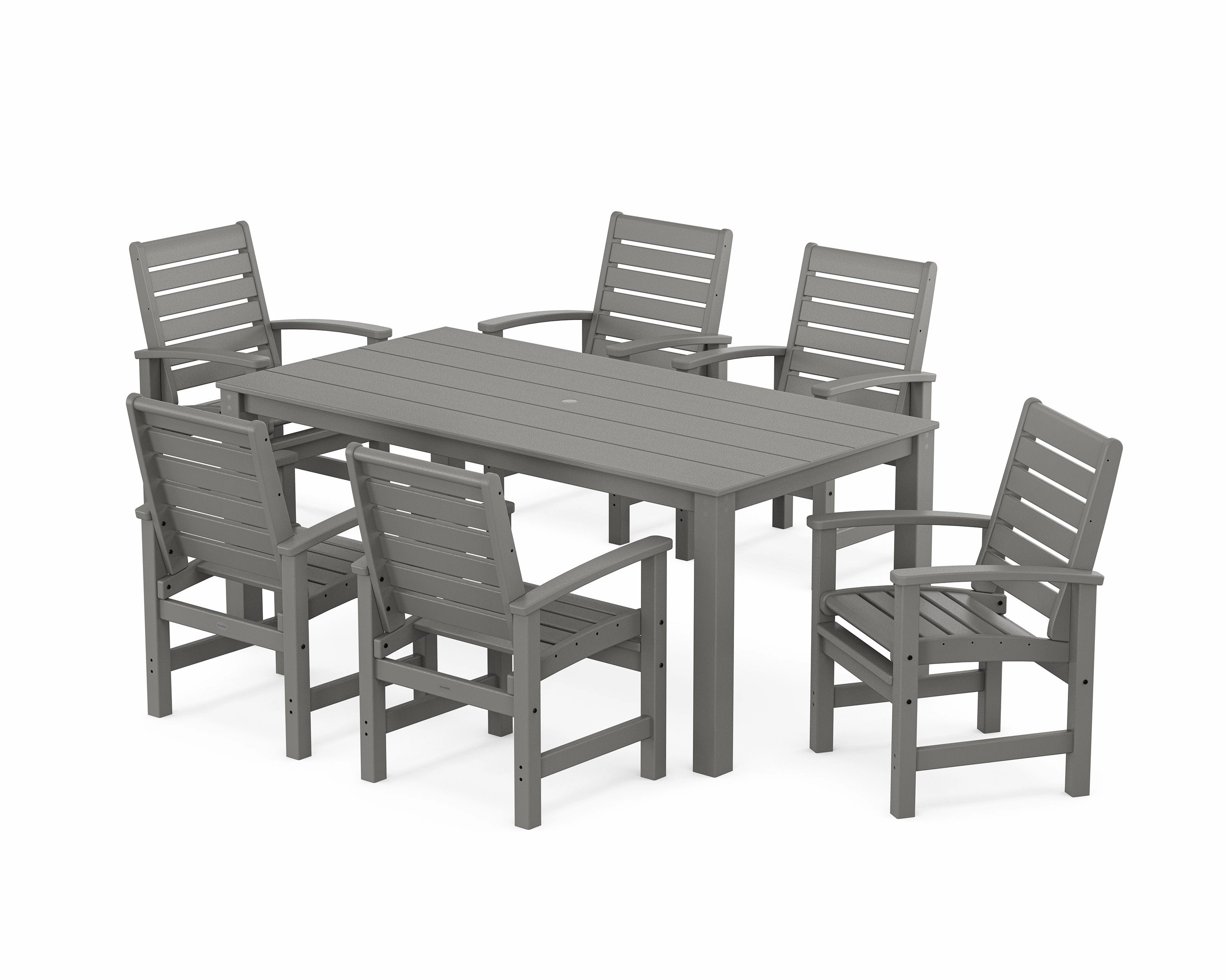 Signature 7-Piece Parsons Dining Setoutdoor patio furniture set