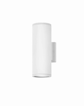 Silo LED Wall Mount Satin WhiteOutdoor wall sconces with motion sensor