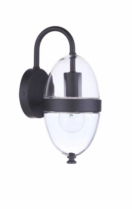 Sivo One Light Outdoor Wall Mount Midnight