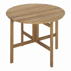 Skagerak Selandia Round Folding Tableoutdoor patio dining furniture set