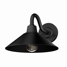 Skyflow One Light Outdoor Wall Mount Matte BlackOutdoor wall sconces with motion sensor