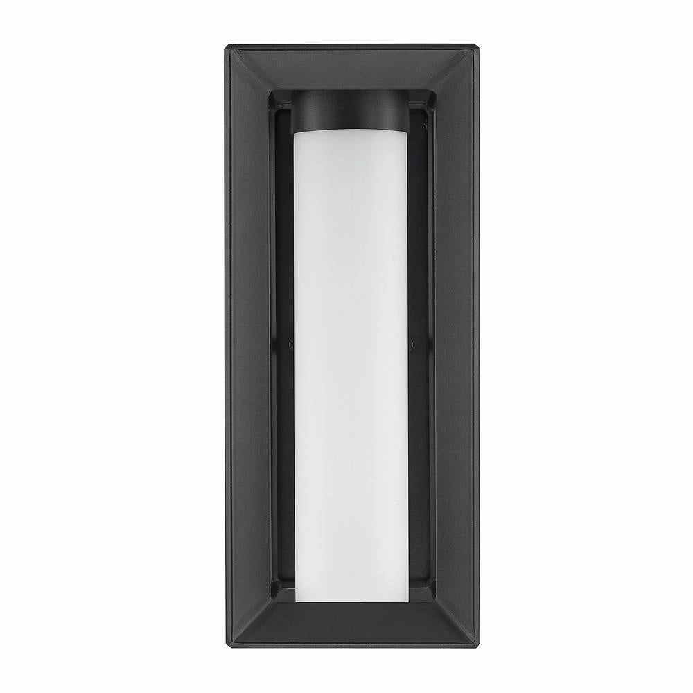 Smyth One Light Outdoor Wall Sconce Natural Black