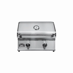 Sole Gourmet 26-inch TR Series 2-Burner Built-In Grill stainless steel BBQ grill with side table