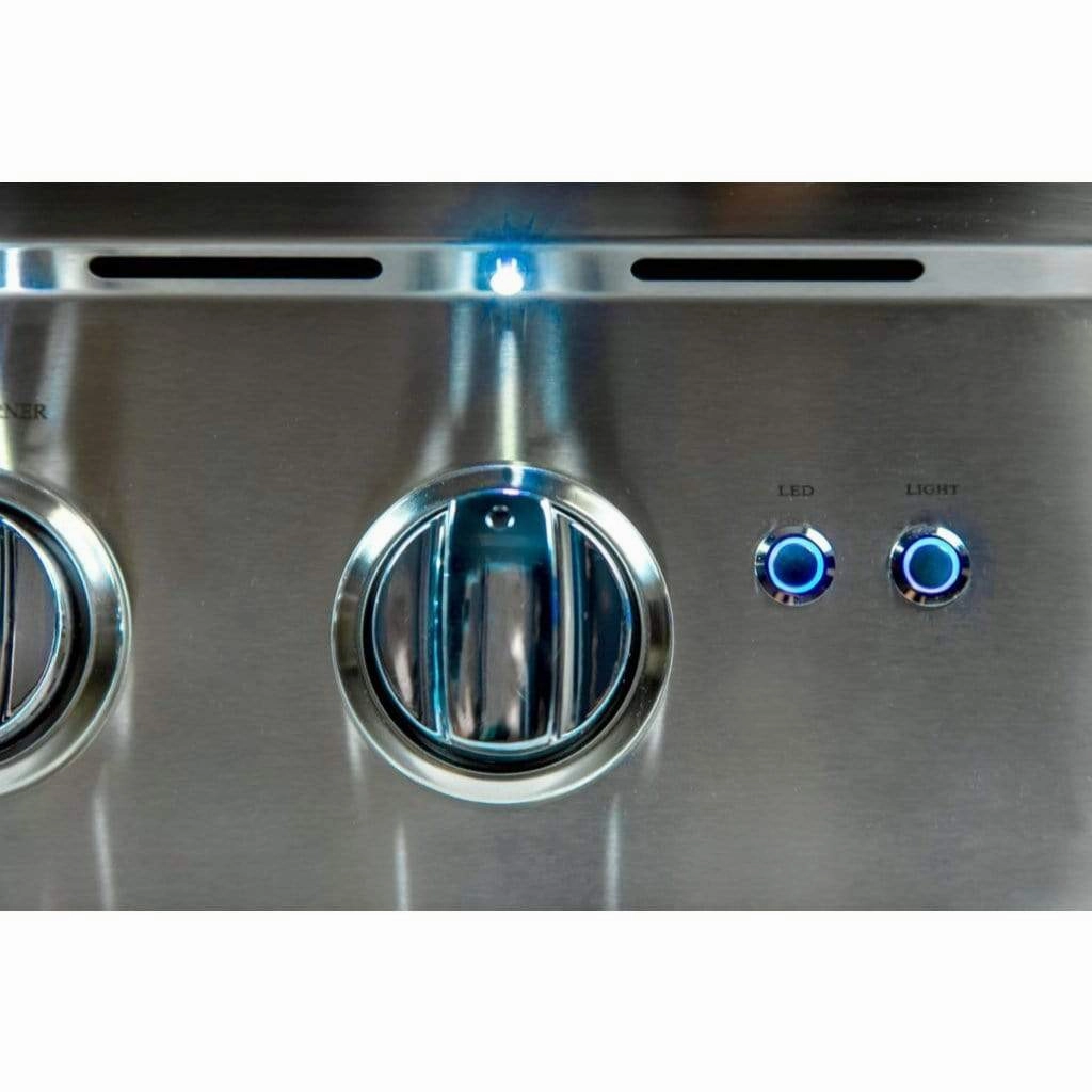 Sole Gourmet 42-inch Luxury Series 5-Burner Built-In Grill with LED Control Lighting & Rotisserie