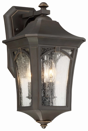 Solida Three Light Outdoor Wall Mount Oil Rubbed Bronze W/ Gold HighOutdoor wall sconces with motion sensor