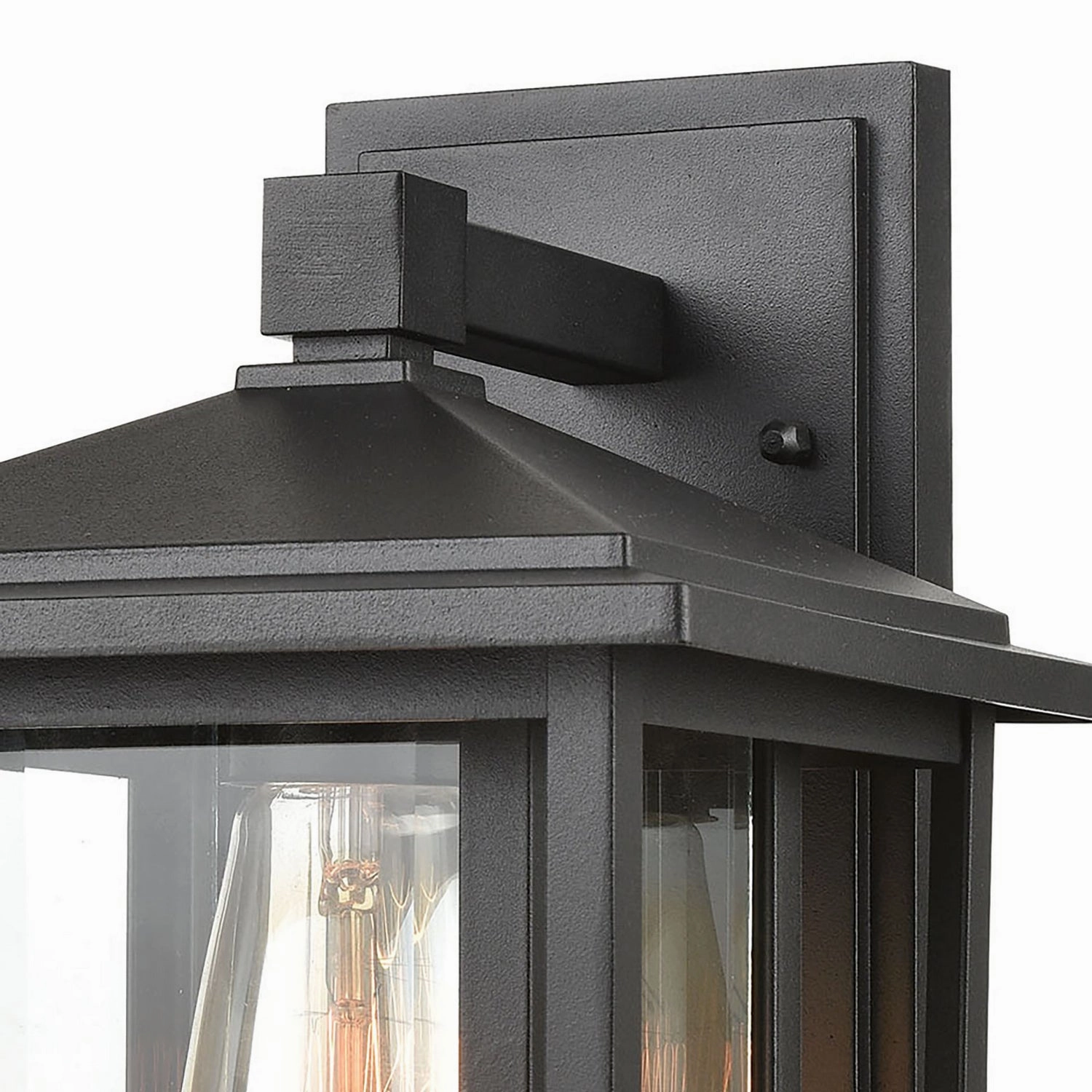 Solitude One Light Outdoor Wall Sconce Matte Black
