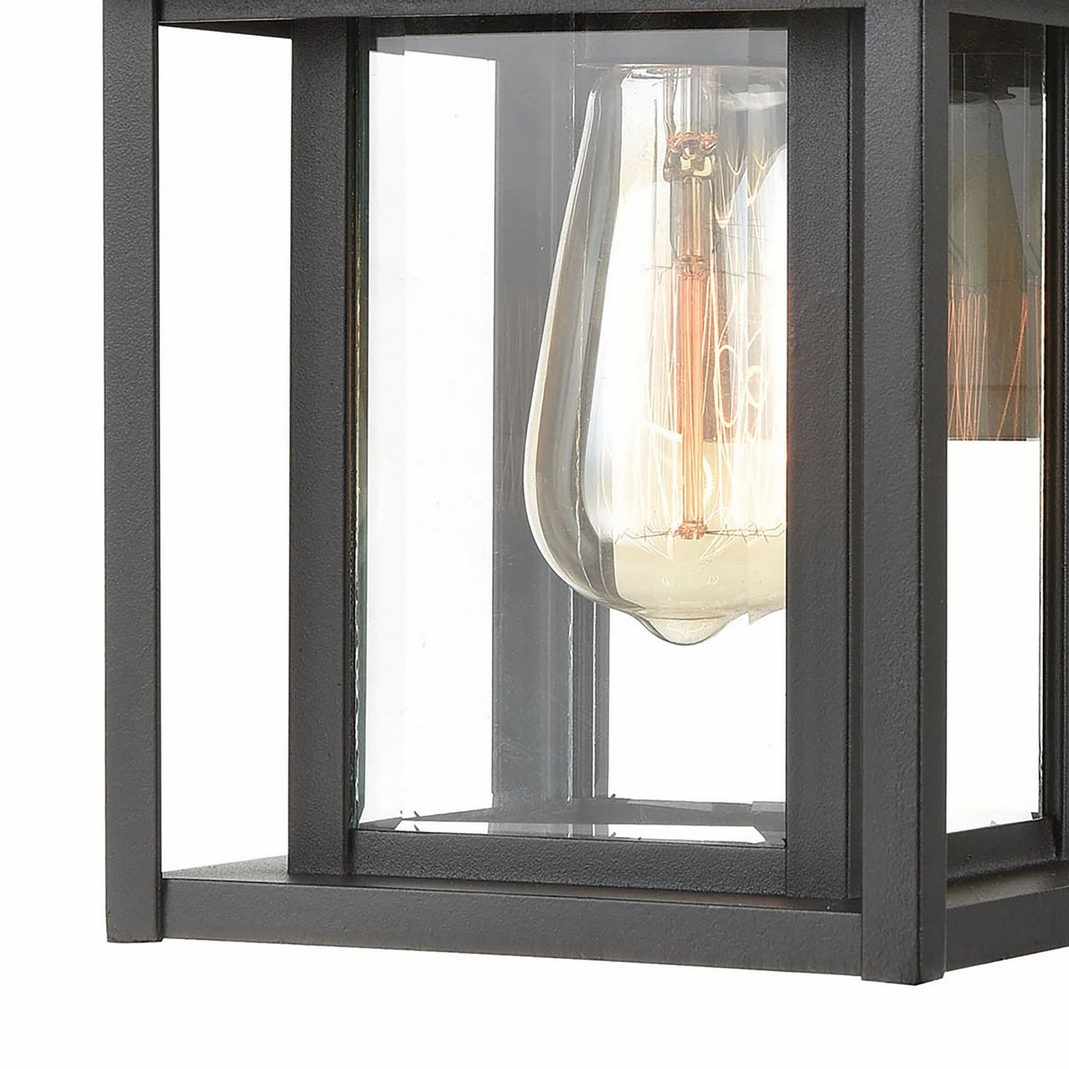 Solitude One Light Outdoor Wall Sconce Matte Black