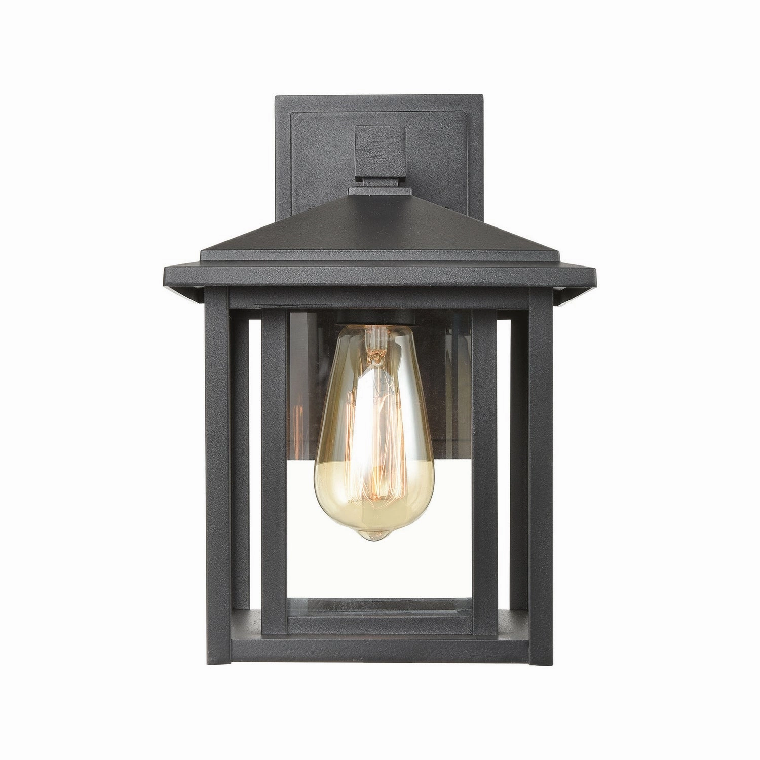 Solitude One Light Outdoor Wall Sconce Matte Black