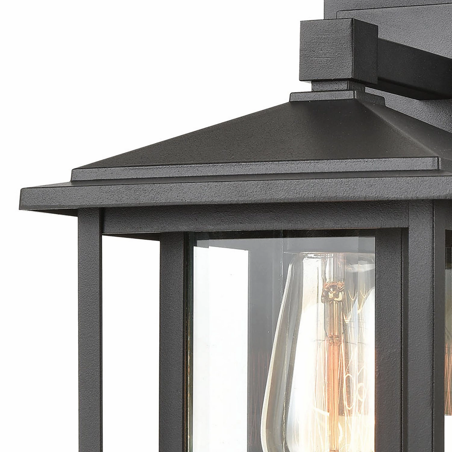 Solitude One Light Outdoor Wall Sconce Matte Black